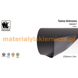 INDASA 566367 TAŚMA OCHRONNA CZARNA 150mm x  5m materialylakiernicze.pl